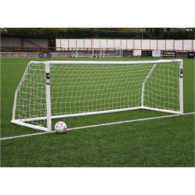 Precision 12 X 4 Feet Match Approved Football Goal Posts & NetAll Weather Outdoor Rated from B&Q