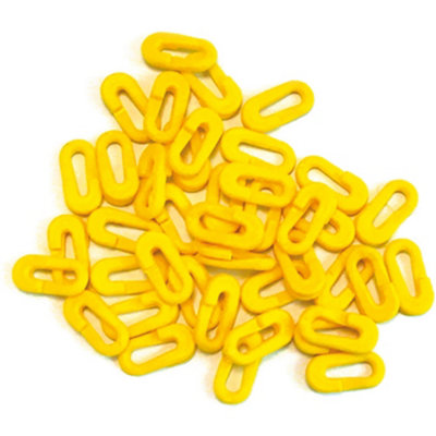 Precision 80 Pack Football Net Easy ClipsGoal Post Netting FixingsYellow Plastic from B&Q