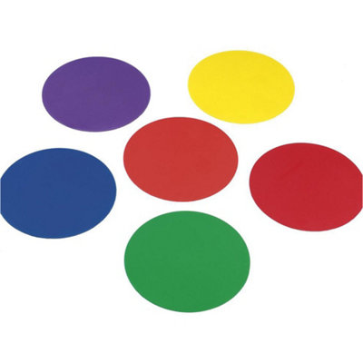Precision 6 Pack Flat Rubber Sequencing Discs MarkersCourt & Pitch Distance Action from B&Q
