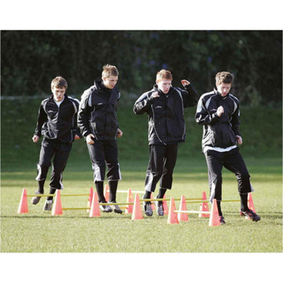 B&Q -  10 Pack Agility Hurdle SetAdjustable Height Football & Sports Training Drill