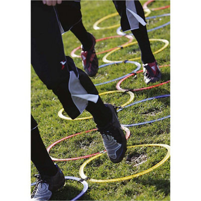 Precision 12 Pack Agility Hoop LadderFootball Rugby Speed & Footwork Training Drill from B&Q