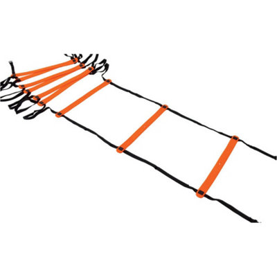 Precision 4M X 0.5M Flat Agility Speed Ladder KitFootball Rugby Footwork Training Drill from B&Q