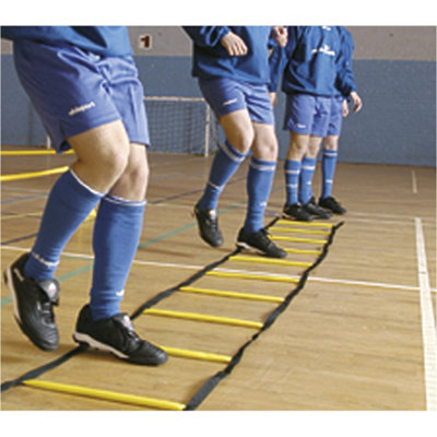 Precision 4M X 0.5M Flat Agility Speed Slide Ladder Kit Indoor Weighted Footwork Training from B&Q