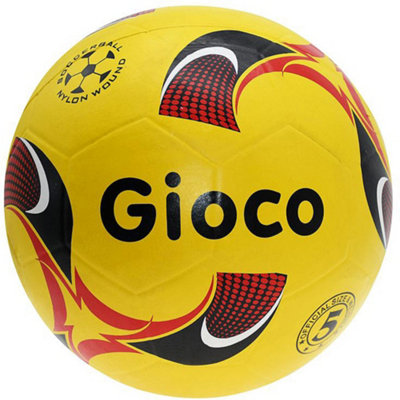 Loops Size 4 Moulded Training FootballYellow Park & Playground Durable Play Ball from B&Q