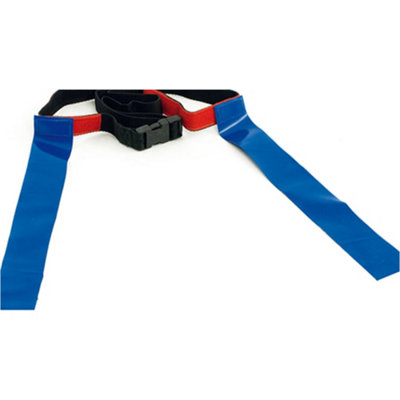 Precision 18-46 Inch Waist Rugby Tag BeltYellow Juniors & Mini-Rugby Training Accessory from B&Q