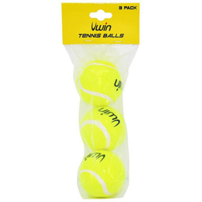 Uwin 3 Pack Trainer Tennis BallsMid-Bounce Practice Training Court Set from B&Q