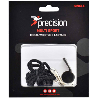 Precision Multi-Sport Handheld Metal Whistle & LanyardFootball Rugby Referee School from B&Q