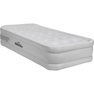 Loops Premium Single Inflatable High Raised Air Bed With 230V Electric Pump For Camping And Home Use from B&Q