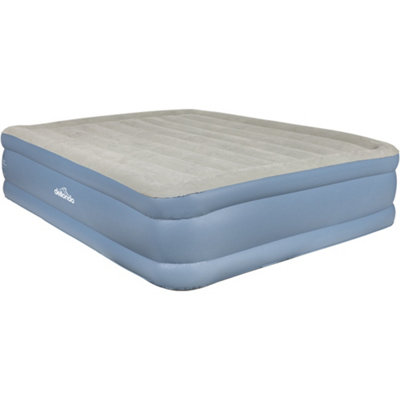 Loops Comfortable Queen Inflatable High Raised Air Bed With Electric Pump For Home And Camping from B&Q