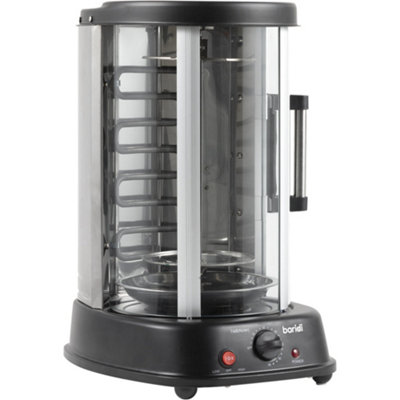 Loops Versatile 21L Vertical Rotisserie Grill Oven 1500W For Perfect Kebabs And Roasting