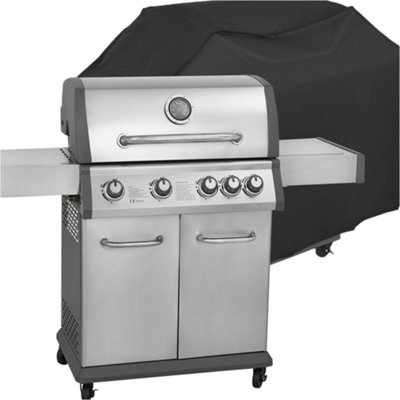 Loops Premium 4+1 Burner Gas Bbq Grill With Cover Set For Easy Outdoor Cooking