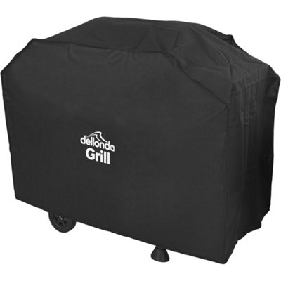 Loops Heavy-Duty Outdoor Bbq Cover For Ys12016 - Waterproof Black Pvc - 1150mm X 920mm