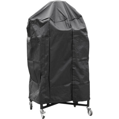 Loops Durable Outdoor Kamado Grill Bbq Cover For Ys12024 - Black Pvc, 75X95Cm