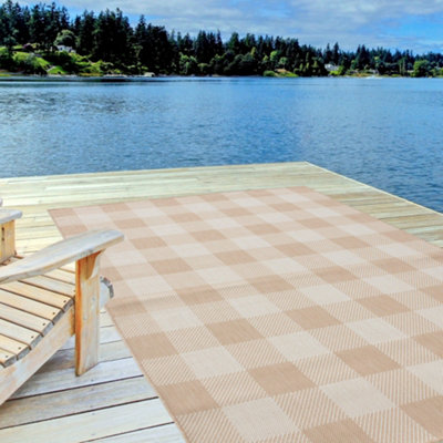 The Rugs Ecology Collection Outdoor Rugs In Beige  700Be from B&Q