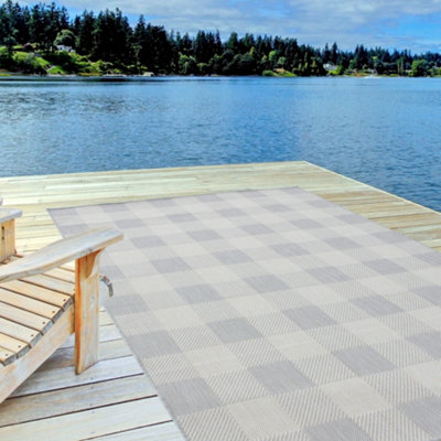 B&Q -  Ecology Collection Outdoor Rugs In Grey  700Gr