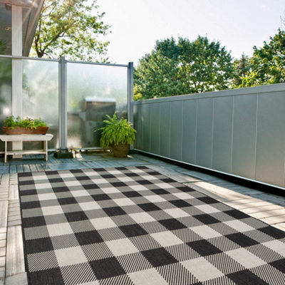 The Rugs Ecology Collection Outdoor Rugs In 700Bl Black
