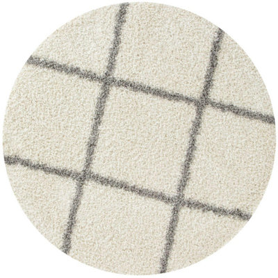 The Rugs Ivory Myshaggy Collection Rugs Diamond Design In 383 Ig