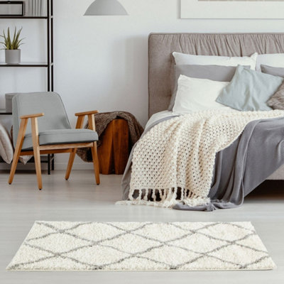 The Rugs Myshaggy Collection Rugs Moroccan Design In 385 Ig Ivory
