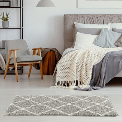 The Rugs Grey Myshaggy Collection Rugs Moroccan Design In 385 Gi