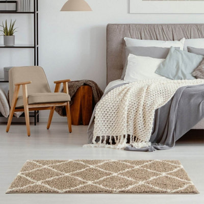 The Rugs Beige Myshaggy Collection Rugs Moroccan Design In 385 Bi