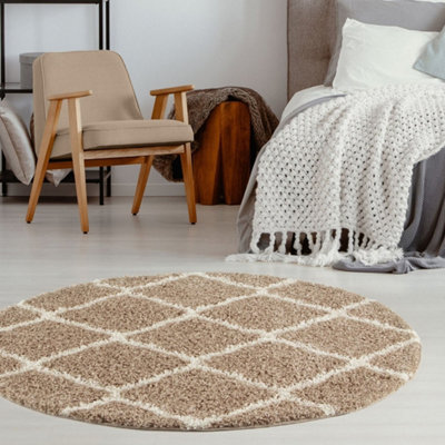 The Rugs Myshaggy Collection Rugs Moroccan Design In 385 Bi Beige