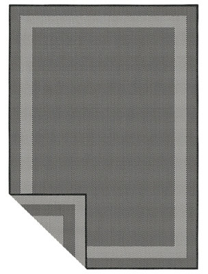 The Rugs Duo Weave Collection Outdoor Rugs In Bordered Design from B&Q
