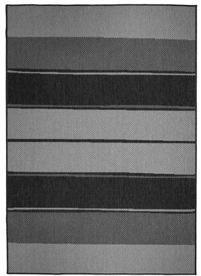 The Rugs Duo Weave Collection Outdoor Rugs In Tonal Stripes Design