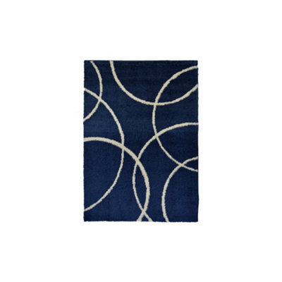 The Rugs Snug Collection Shaggy Rugs Bubbles Design   I110A from B&Q