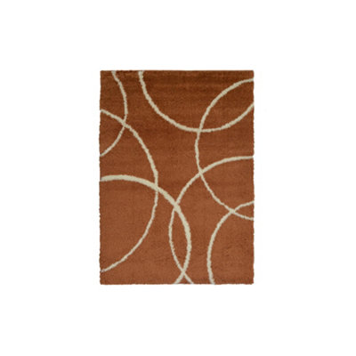 The Rugs Snug Collection Shaggy Rugs Bubbles Design   I110A from B&Q