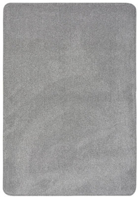 The Rugs Relay Collection Recycled Low Pile Rug In Grey from B&Q