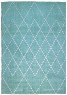 The Rugs Maestro Collection Berber Design Rug In Duck Egg Blue  3649 Bs33 from B&Q