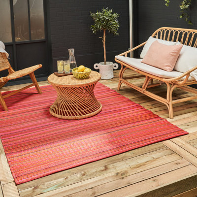 B&Q -  Rainbow Reversible Waterproof Outdoor Patio Garden Rug Terra Weatherproof Jet Washable 1020