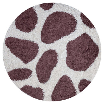 The Rugs Moodi Shaggy Purple Nimbus Rug Runner Abstract Thick High Pile For Living RoomsBedroomsHallwaysKitchens from B&Q