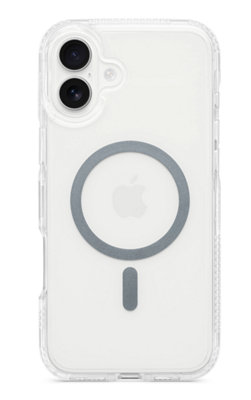 Tech21 Flexquartz For Iphone 16 Plus (Magsafe Compatible) - Clear/space Grey