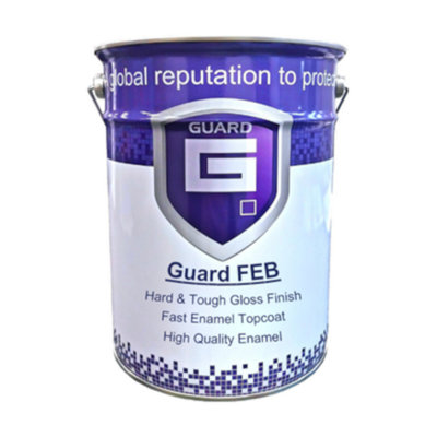 Guard Feb Gloss Wood & Metal Paint Light Blue 5Ltr from B&Q