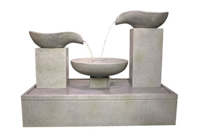 Outdoor Living UK Aqua Creations Sanur Fountain Solar Water Feature from B&Q