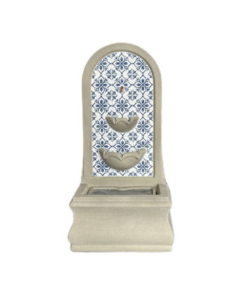 Outdoor Living UK Aqua Creations Carson Fountain Mains Plugin Powered Water Feature With Protective Cover from B&Q