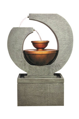 Outdoor Living UK Aqua Creations Sulu Fountain Mains Plugin Powered Water Feature With Protective Cover from B&Q