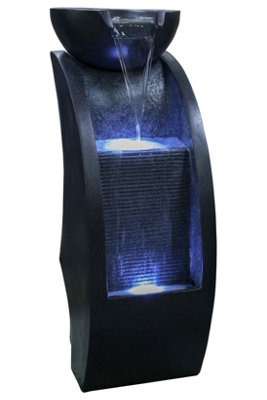 Outdoor Living UK Aqua Creations Lewisham Cascade Solar Water Feature from B&Q