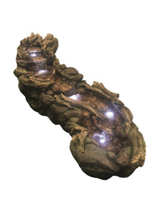 Outdoor Living UK Aqua Creations Large Woodland River Mains Plugin Powered Water Feature from B&Q