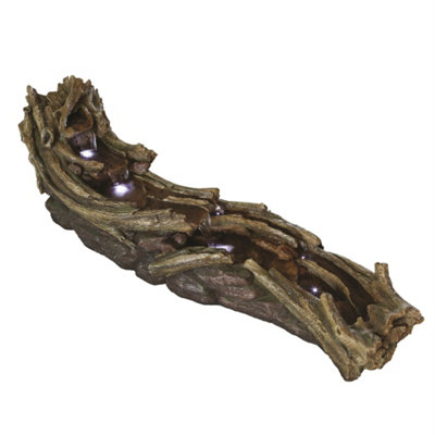Outdoor Living UK Aqua Creations Medium Woodland River Mains Plugin Powered Water Feature from B&Q