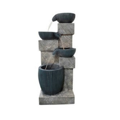 Outdoor Living Uk Lumina Cascade Solar Powered Water Feature