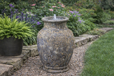 B&Q -  Altico Milani Rustic Grey Water Feature With Cover