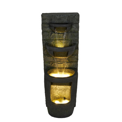 Outdoor Living UK Cargan Cascade With Protective Cover from B&Q