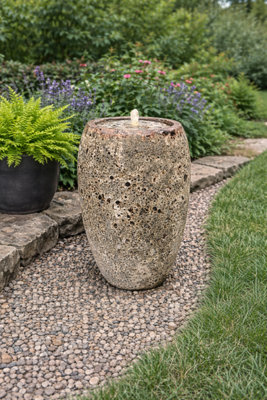 Outdoor Living UK Altico Selena Fossil Brown Water Feature Without Cover from B&Q