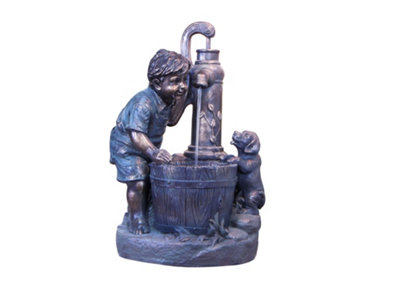 B&Q -  Boy & Dog At Pump Without Cover