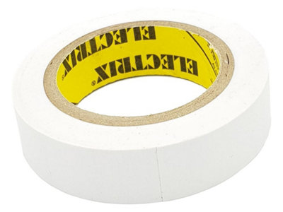 White Electrical Waterproof Insulation Insulating Tape 19mm X 20M from B&Q