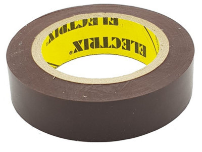 Brown Electrical Waterproof Insulation Insulating Tape 19mm X 20M from B&Q