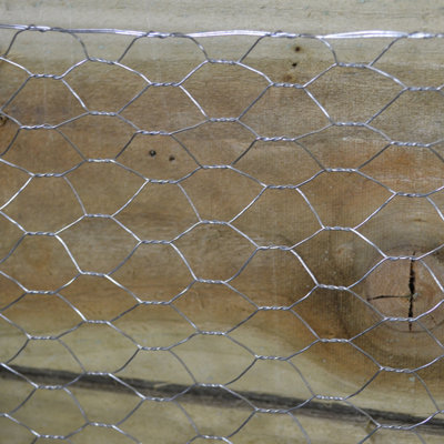 Samuel Alexander 3 Pack Of 10M Galvanised Metal Chicken Garden Wire Netting Or Fencing from B&Q
