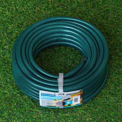 Samuel Alexander 15M Reinforced Garden Hose Pipe In Green from B&Q